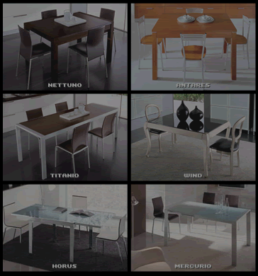 produzione tavoli moderni 